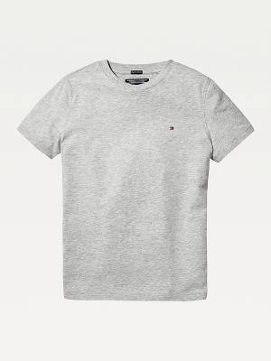 Djevojčice Tommy Hilfiger Essential Organic Cotton Majice Siva | TH932CQL