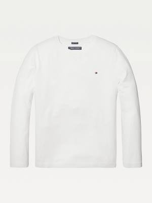 Djevojčice Tommy Hilfiger Long-Sleeve Organic Cotton Majice Bela | TH043MEI