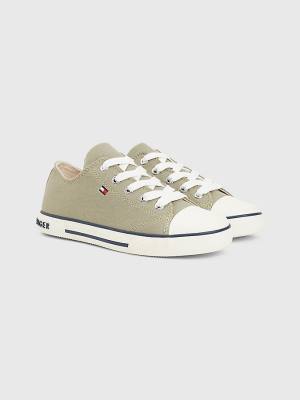 Djevojčice Tommy Hilfiger Low-Top Patike Zeleno | TH280XOQ