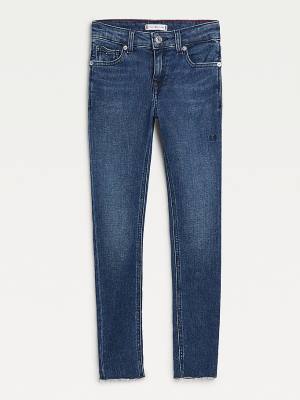 Djevojčice Tommy Hilfiger Nora Skinny Distressed Farmerke Denim Plava | TH691PDT