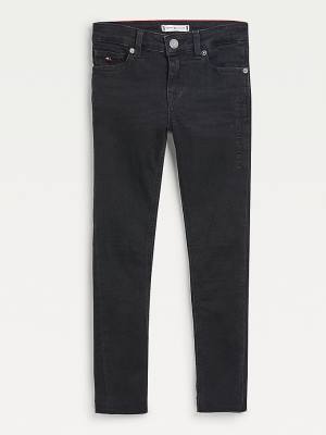 Djevojčice Tommy Hilfiger Nora Skinny Faded Black Farmerke Denim Plava | TH356KPE