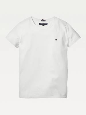 Djevojčice Tommy Hilfiger Organic Cotton Majice Bela | TH724QBX