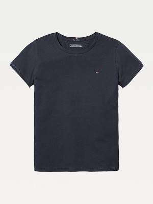 Djevojčice Tommy Hilfiger Organic Cotton Majice Plava | TH823FRL