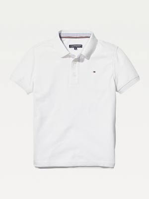 Djevojčice Tommy Hilfiger Organic Cotton Polo Shirt Majice Bela | TH972WKN