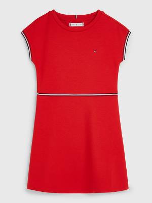 Djevojčice Tommy Hilfiger Punto Fit And Flare Haljine Crveni | TH027VFY