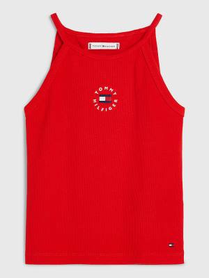 Djevojčice Tommy Hilfiger Rib-Knit Tank Top Majice Crveni | TH076PZU