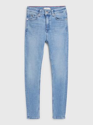 Djevojčice Tommy Hilfiger Sylvia Skinny Faded Farmerke Denim Plava | TH805AWS