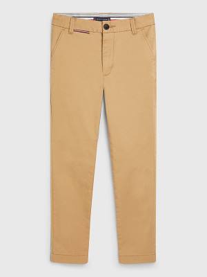 Dječake Tommy Hilfiger 1985 Essential Chinos Pantalone Kaki | TH697CMF