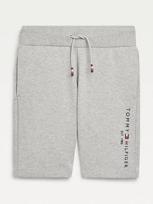 Dječake Tommy Hilfiger Essential Drawstring Sweat Shorts Pantalone Siva | TH746XBF