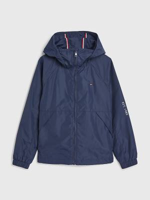 Dječake Tommy Hilfiger Essential Hooded Jakna Plava | TH780ABK