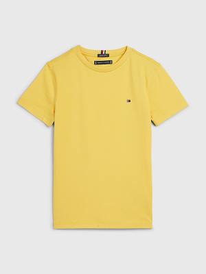 Dječake Tommy Hilfiger Essential Organic Cotton Majice Žuta | TH192ECN