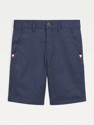 Dječake Tommy Hilfiger Essential TH Flex Chino Shorts Pantalone Plava | TH216RXE