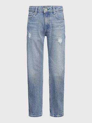 Dječake Tommy Hilfiger Modern Straight Heritage Farmerke Denim Plava | TH089RMN