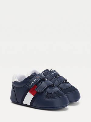 Dječake Tommy Hilfiger Padded Hook And Loop Fastening Patike Plava | TH123KEU