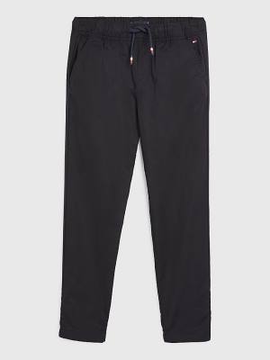 Dječake Tommy Hilfiger Ripstop Heritage Pull-On Pantalone Crna | TH259ZSX