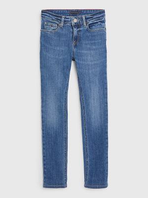 Dječake Tommy Hilfiger Scanton Slim Faded Farmerke Denim Plava | TH530HSM