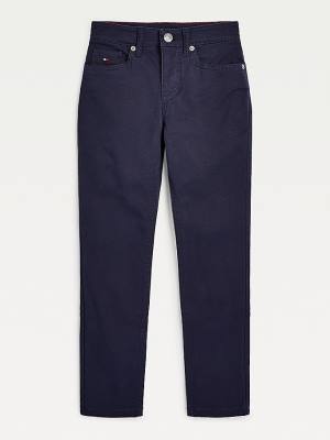 Dječake Tommy Hilfiger Scanton Slim Pantalone Plava | TH321ZHE