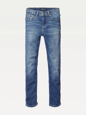 Dječake Tommy Hilfiger Slim Fit Farmerke Denim Plava | TH138JAV