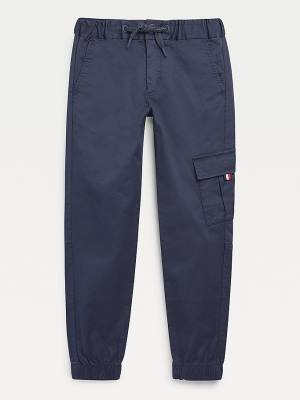 Dječake Tommy Hilfiger TH Flex Pull-On Cargo Pantalone Plava | TH927XZI