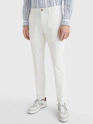 Muške Tommy Hilfiger 1985 Essential Straight Chinos Pantalone Bela | TH741KOV