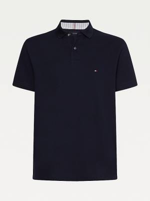 Muške Tommy Hilfiger 1985 Essential TH Flex Polo Majice Plava | TH714XTN