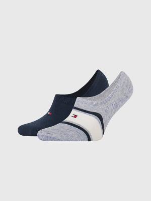 Muške Tommy Hilfiger 2-Pack Multicolour Footie Čarape Plava | TH123GSI