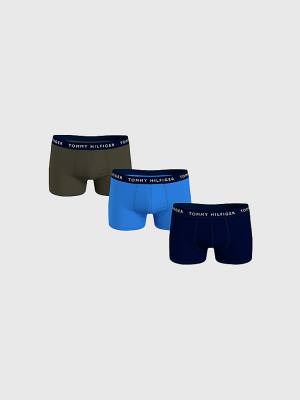 Muške Tommy Hilfiger 3-Pack Logo Waistband Trunks Donji veš Ljubičasta | TH156BVO