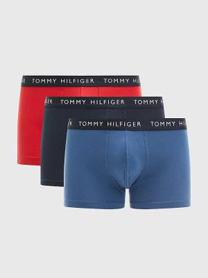 Muške Tommy Hilfiger 3-Pack Logo Waistband Trunks Donji veš Ljubičasta | TH278VRA