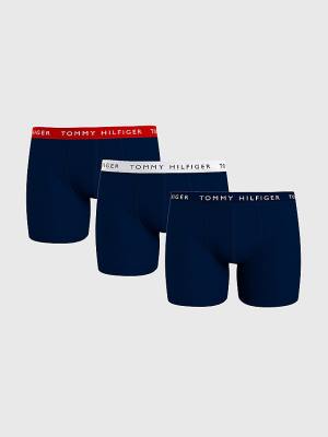 Muške Tommy Hilfiger 3-Pack Logo Waistband Boxer Briefs Donji veš Braon | TH671MGP