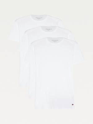 Muške Tommy Hilfiger 3-Pack Premium Essential Crew Neck Pidžama Bela | TH850ICU