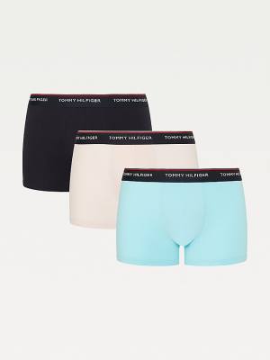 Muške Tommy Hilfiger 3-Pack Premium Logo Waistband Trunks Donji veš Ljubičasta | TH203VTX