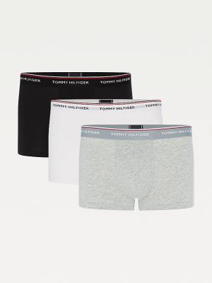 Muške Tommy Hilfiger 3-Pack Premium Logo Waistband Trunks Donji veš Siva | TH216AGF