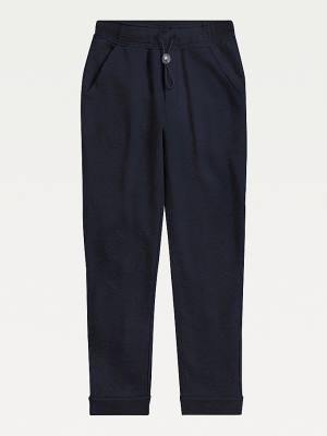 Muške Tommy Hilfiger Adaptive Drawstring Joggers Pantalone Plava | TH184XBI