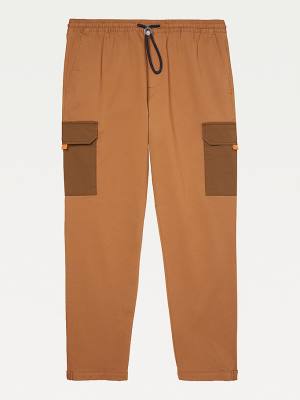 Muške Tommy Hilfiger Adaptive Elasticated Cargo Joggers Pantalone Braon | TH076VLB