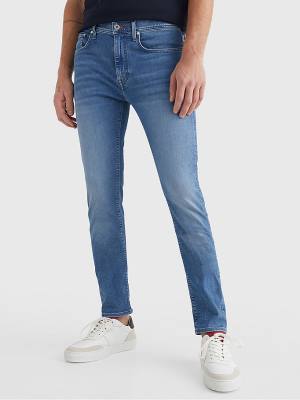 Muške Tommy Hilfiger Bleecker Slim Farmerke Denim Plava | TH083RSO