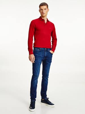 Muške Tommy Hilfiger Bleecker Slim Farmerke Denim Plava | TH865DXZ