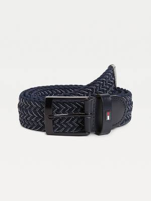 Muške Tommy Hilfiger Braided Webbing Kaiševi Plava | TH791VWY