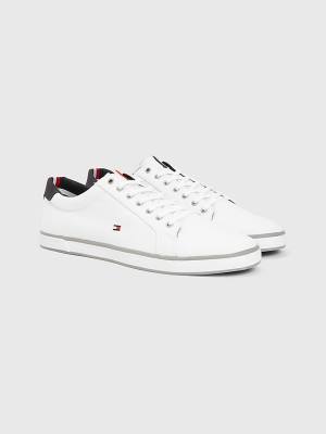 Muške Tommy Hilfiger Canvas Lace Up Patike Bela | TH895OGN