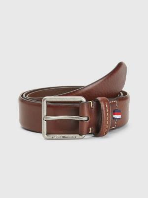 Muške Tommy Hilfiger Casual Leather Essential Kaiševi Crna | TH853IBU