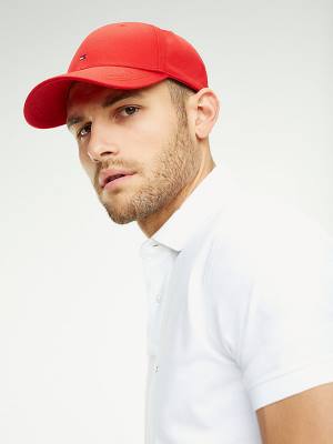 Muške Tommy Hilfiger Classic Baseball Cap Kape Crveni | TH176EDO