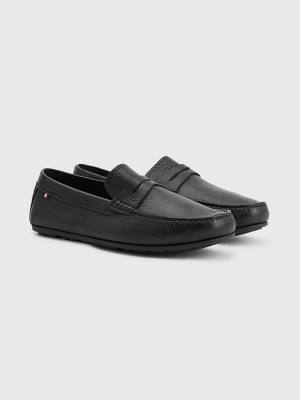 Muške Tommy Hilfiger Classics Leather Driving Svečane cipele Crna | TH034EIU