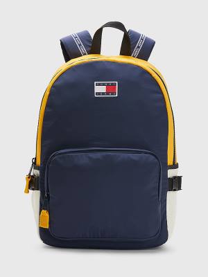 Muške Tommy Hilfiger Colour-Blocked Backpack Torbe Plava | TH768JEV