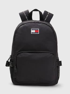 Muške Tommy Hilfiger Colour-Blocked Backpack Torbe Crna | TH781LST