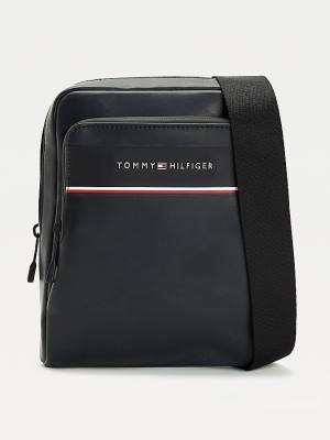 Muške Tommy Hilfiger Commuter Small Reporter Torbe Crna | TH648MQN