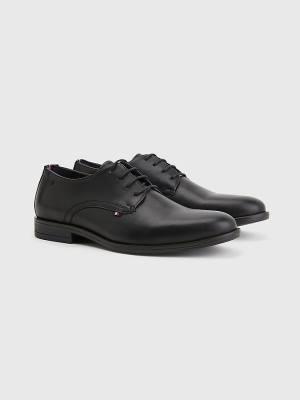 Muške Tommy Hilfiger Core Leather Lace Up Svečane cipele Crna | TH063NUS