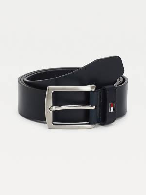 Muške Tommy Hilfiger Denton Leather Kaiševi Plava | TH721IPV