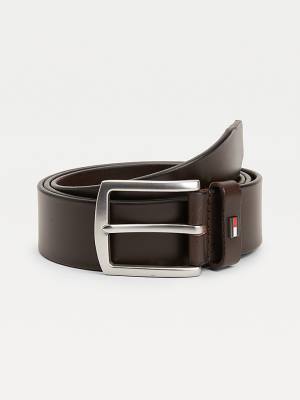 Muške Tommy Hilfiger Denton Organic Leather Kaiševi Braon | TH026FNP