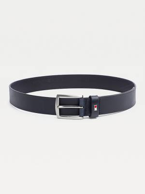 Muške Tommy Hilfiger Denton Rounded Buckle Leather Kaiševi Plava | TH239OCT