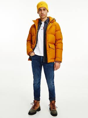 Muške Tommy Hilfiger Down Puffer Jakna Zlato | TH310XPC