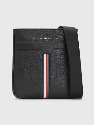 Muške Tommy Hilfiger Downtown Small Crossover Torbe Crna | TH865RCN